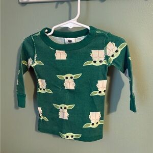 Hanna Andersson Baby Yoda Long Sleeve Pajama Set
